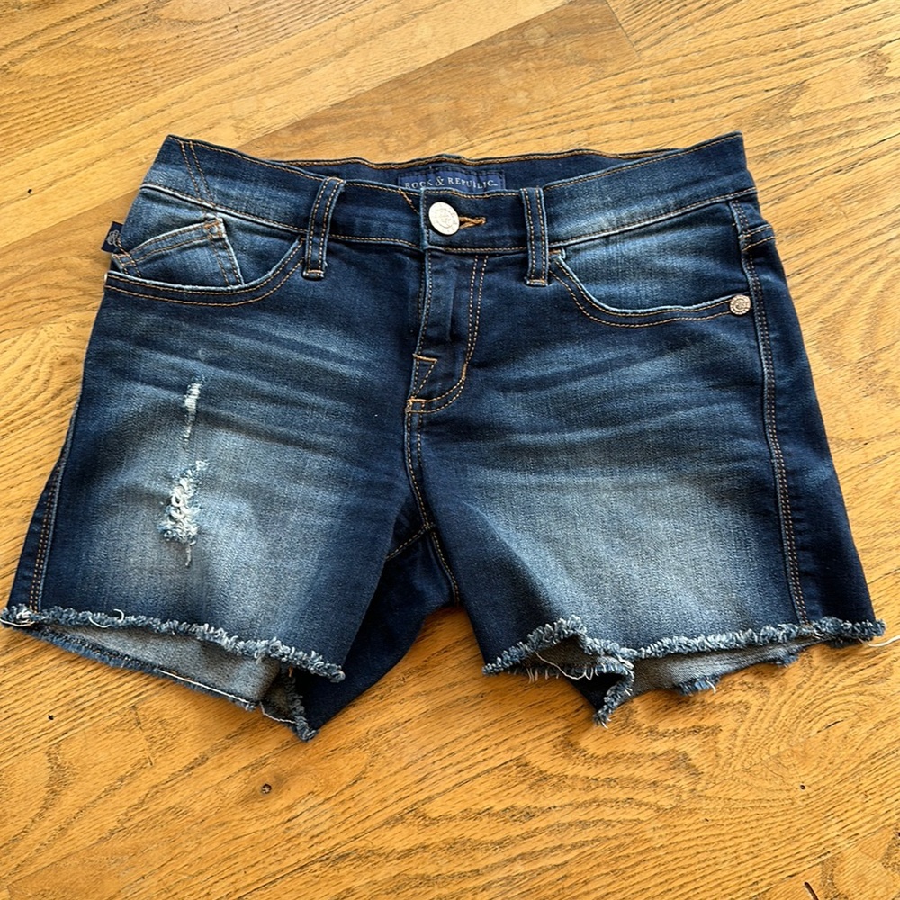 Rock&Republic Denim Shorts Dark Wash - Size 2